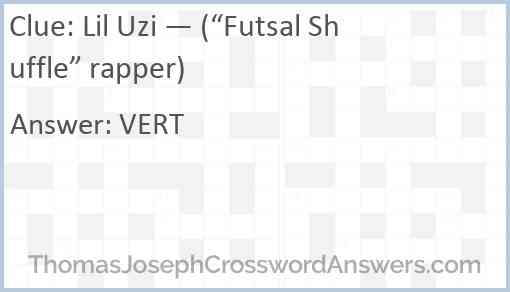 Lil Uzi — (“Futsal Shuffle” rapper) Answer