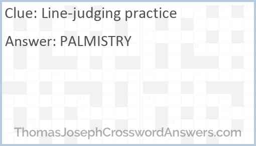 Line-judging practice Answer