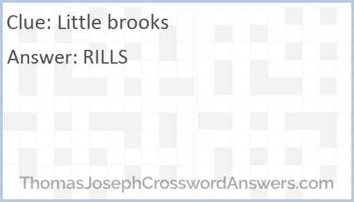 Little brooks Answer