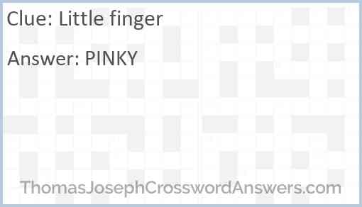 Little finger Answer