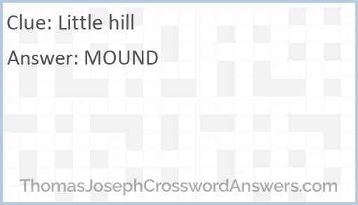 Little hill Answer