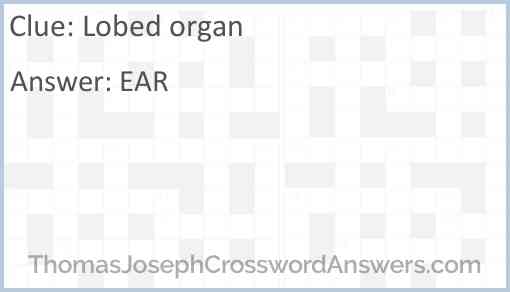 Lobed organ Answer