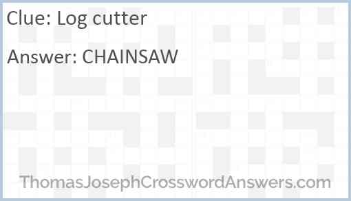 Log cutter Answer