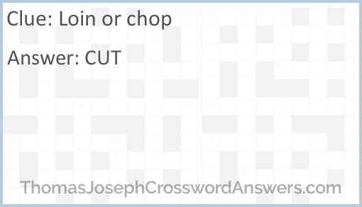 Loin or chop Answer