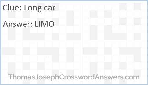 Long car Answer