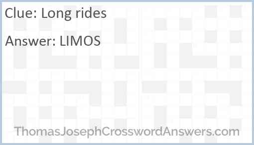 Long rides Answer