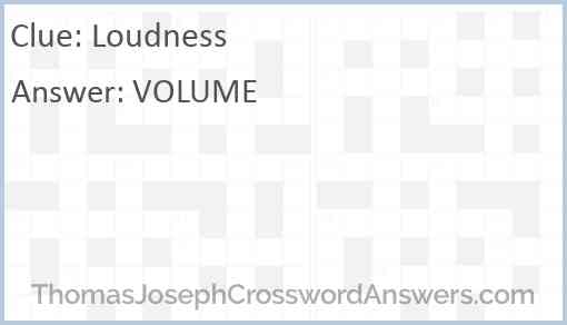Loudness Answer