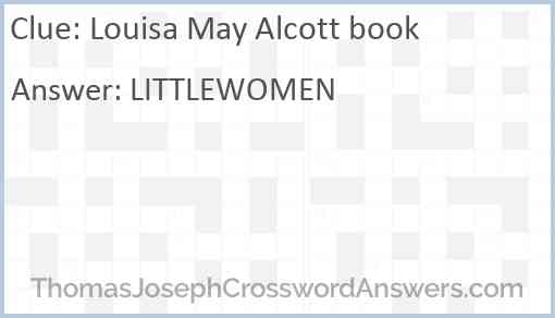 Louisa May Alcott book Answer