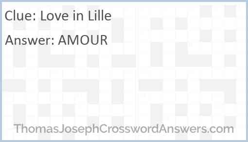 Love in Lille Answer