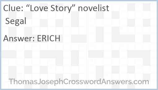 “Love Story” novelist Segal Answer