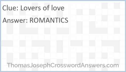 Lovers of love Answer
