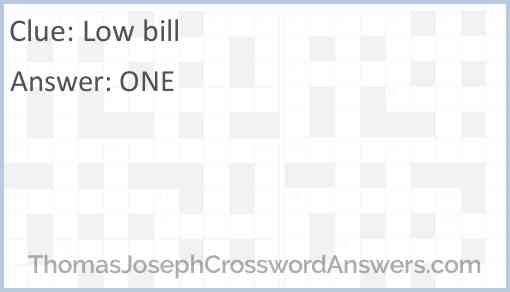 Low bill Answer