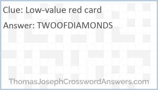 Low-value red card Answer