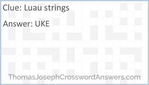 Luau strings Answer