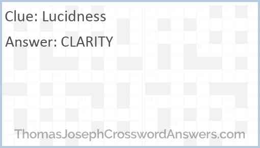 Lucidness Answer