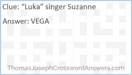 “Luka” singer Suzanne Answer
