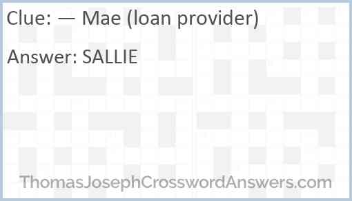 — Mae (loan provider) Answer