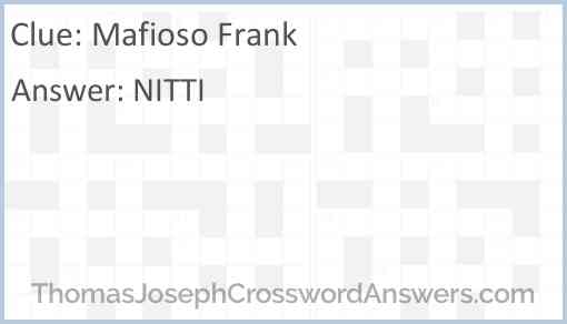 Mafioso Frank Answer
