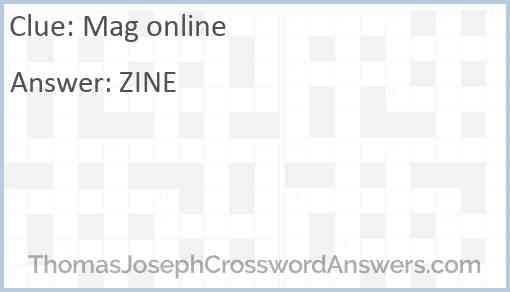 Mag online Answer