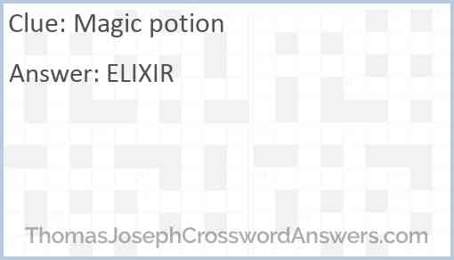 Magic potion Answer