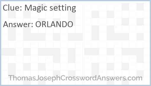 Magic setting Answer