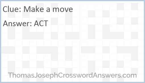 Make a move Answer