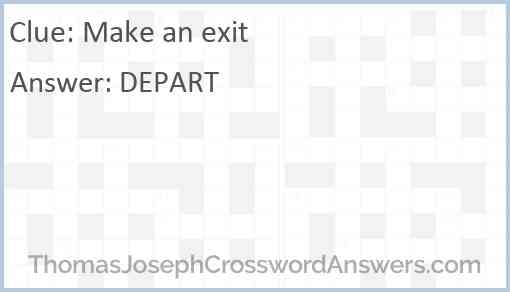 Make an exit Answer