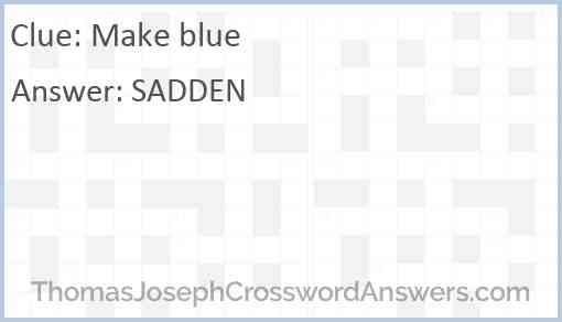 Make blue Answer