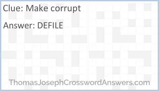 Make corrupt Answer