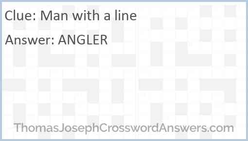 Man with a line Answer