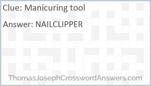 Manicuring tool Answer