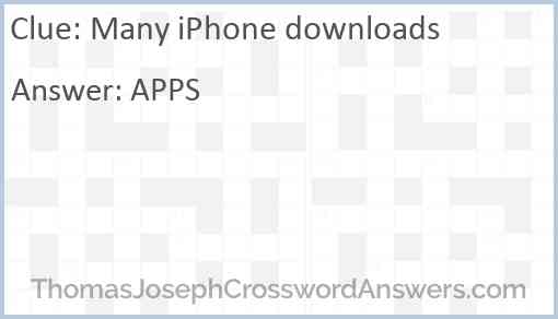 Many iPhone downloads Answer