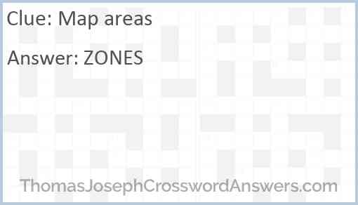 Map areas Answer