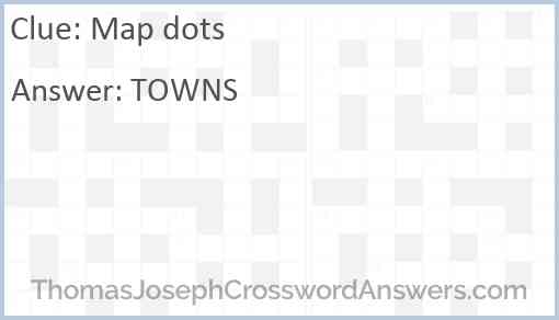 Map dots Answer