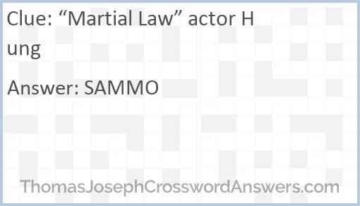 “Martial Law” actor Hung Answer