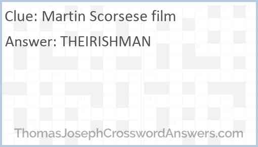 Martin Scorsese film Answer