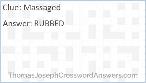 Massaged Answer