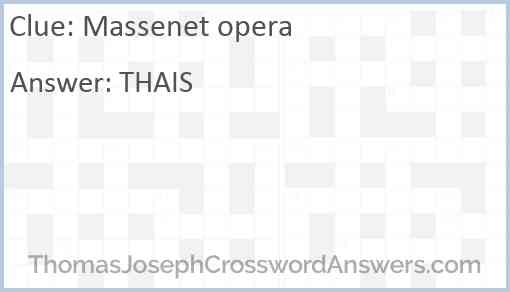 Massenet opera Answer