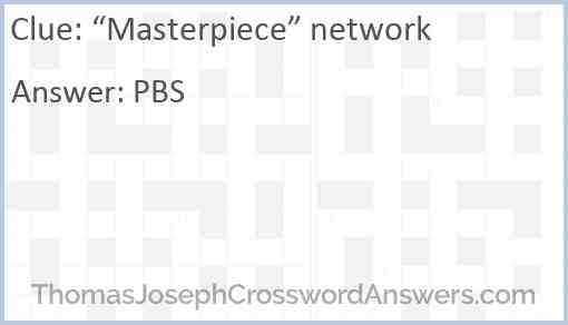 “Masterpiece” network Answer