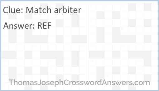 Match arbiter Answer