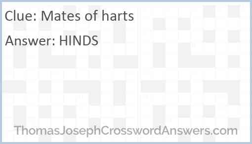 Mates of harts Answer