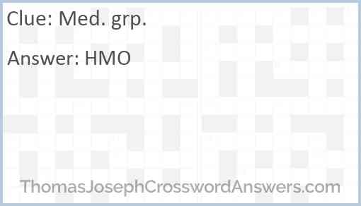 Med. grp. Answer
