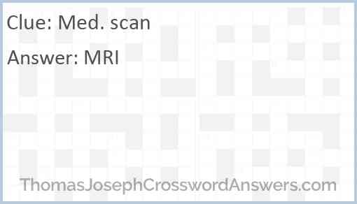 Med. scan Answer