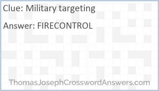Military targeting Answer