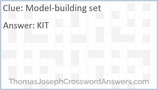 Model-building set Answer