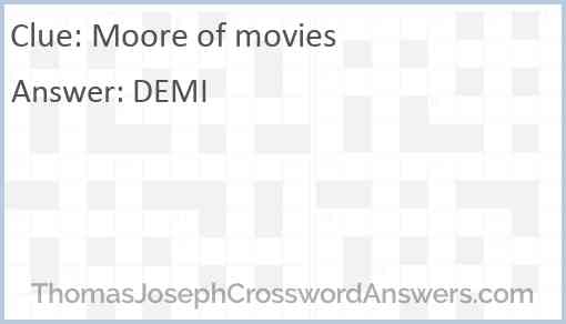 Moore of movies Answer