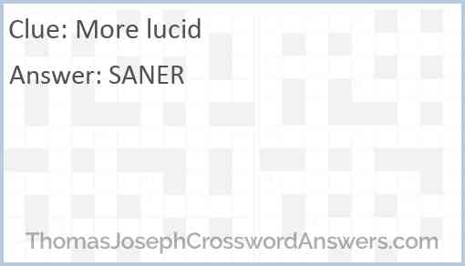 More lucid Answer