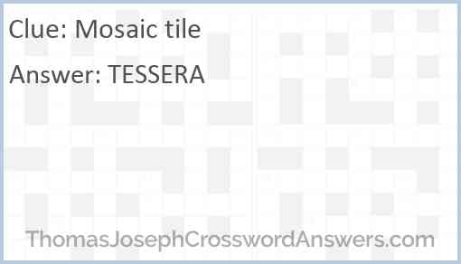 Mosaic tile Answer