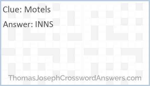 Motels Answer