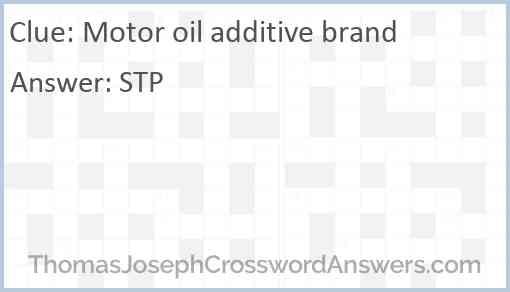 Motor oil additive brand Answer